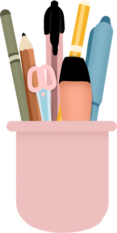 Stationery Tools Illustration